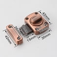 thumbnail image 3 of Rotating Handle Safe Securty Door Lock Door Lock Latch Bolt Lock cam Lock Door Latch Zinc Alloy Heavy Duty Gate Locks, 3 of 4