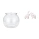 thumbnail image 1 of Adorno Redondo Transparente Para Pecera Pequeña, Cuenco Para Acuario, Jarrón, Decoración De Mesa, Estatuas De Animales, Figuras Para Oficina, Hogar, Entrada, Dormitorio, Plantas., 1 of 8