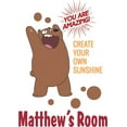 thumbnail image 2 of We Bare Bears Sunshine Quote Cartoon Customized Wall Decal - Custom Vinyl Wall Art - Personalized Name - Baby Girls Boys Kids Bedroom Wall Decal Room Decor Wall Stickers Decoration Size (20x18 inch), 2 of 2