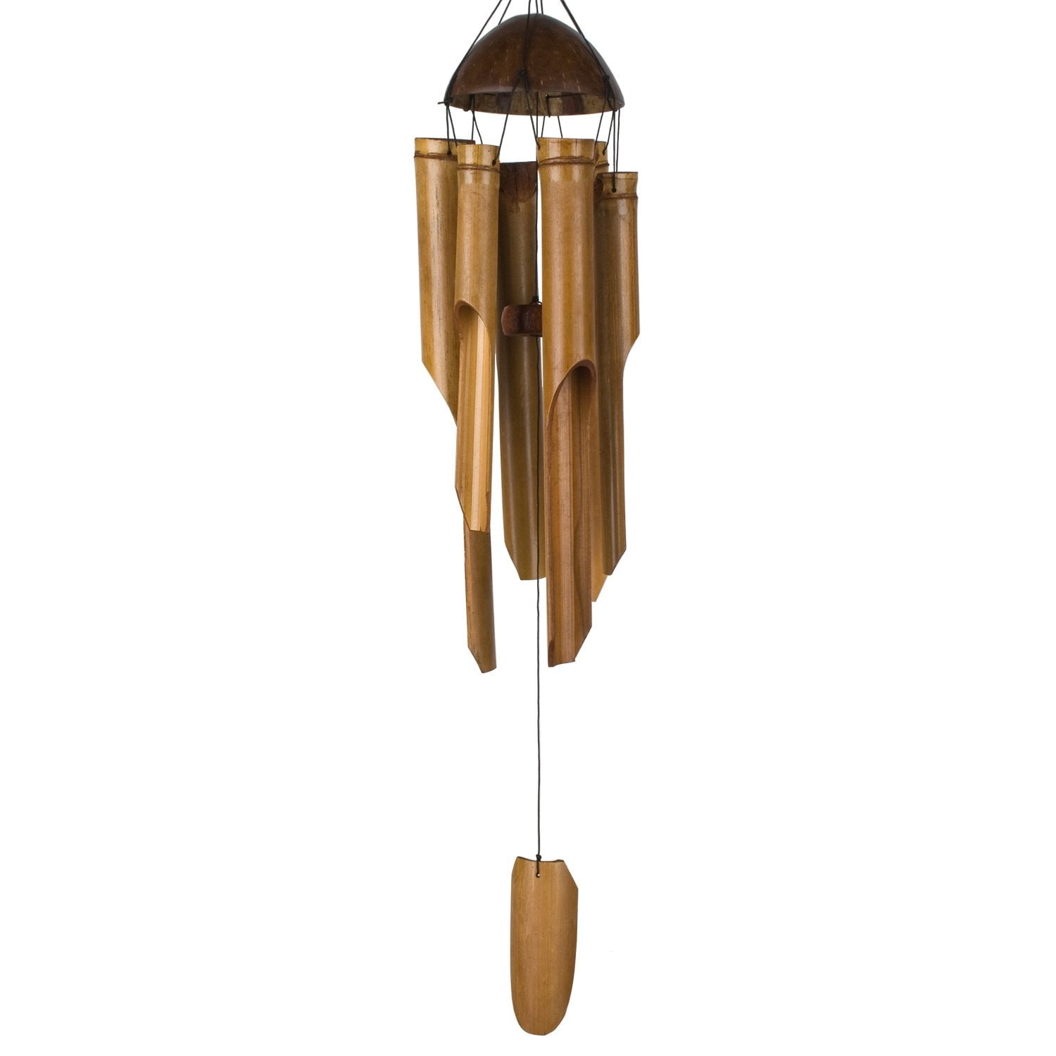 Woodstock Asli Arts 34 Inch Half Coconut Wind Chime