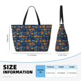 thumbnail image 2 of Large Beach Bags Water-resistant Sandproof - Funny Steam Train Cute Beach Tote Bags for Women with Zipper, 2 of 6