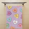 thumbnail image 4 of GZHJMY Sweet heart candy seamless pattern, Bath Shower Towels Set of 2 for Bathroom -Soft Microfiber Hand Towel Absorbent Soft Decorative Face Towel for Kids 30 x 15 inch, 4 of 6
