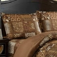 thumbnail image 2 of WPM 3-Piece Jungle Forest Animal Brown Comforter Set, Queen, 2 of 3
