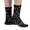 A-Black2173, variant on Women's Elastic Cute Sheep Animal Print Mid Calf Socks