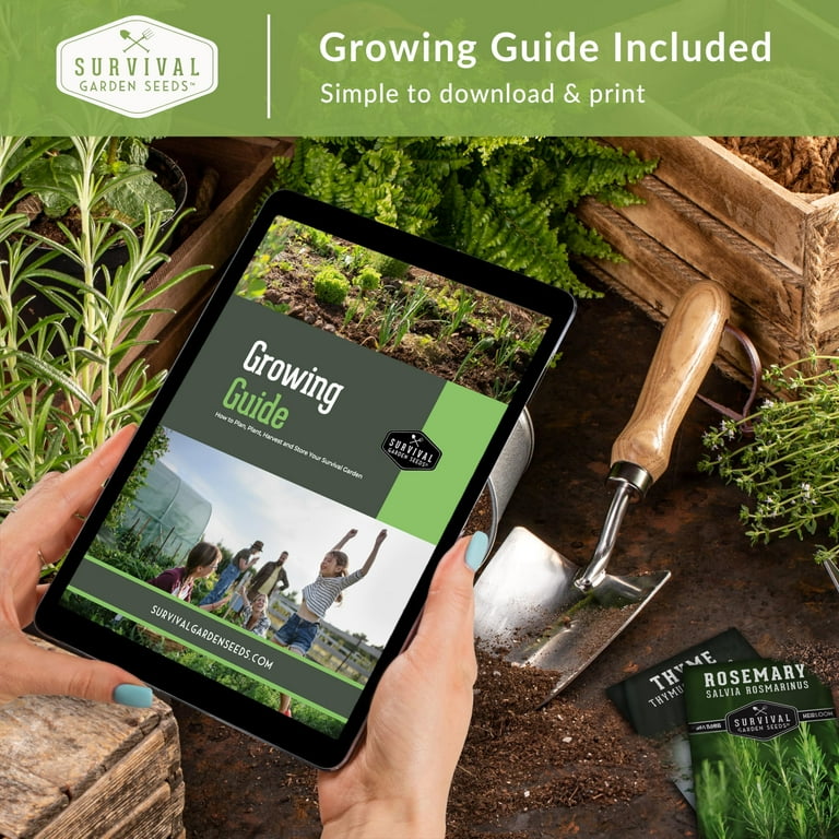 Survival Garden Seeds 15 Pack Vegetable Garden Seed Collection