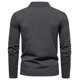 thumbnail image 4 of pstuiky camisa de manga larga para hombre, Blusas y camisas casuales de manga larga con cuello vuelto de color liso para hombre tops de invierno para hombre xxl, 4 of 5