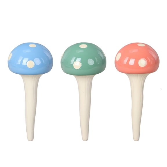 Mainstays 3PC Pack Mushroom Pot Stakes for Outdoor Garden Décor