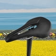 thumbnail image 3 of PU Funda de asiento de sillín de bicicleta Cojín acolchado para bicicleta Negro Cola funda de asiento de bicicleta, 3 of 7