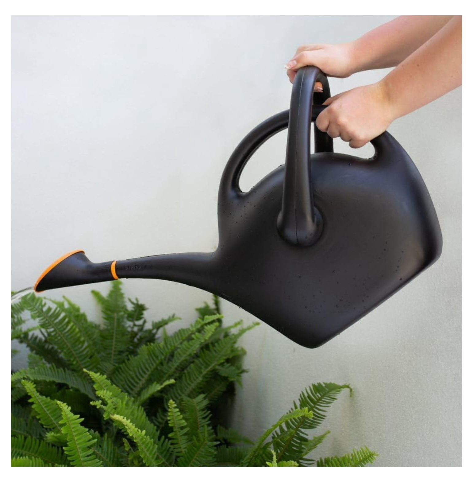 Easy Pour Watering Can, 2.6 Gallon, Black (20-47287CP)