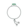 thumbnail image 3 of Angara Natural 0.45 Ct. Emerald Solitaire Ring in 14K White Gold for Women (Ring Size: 3.5), 3 of 9