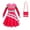 Rose Red+Bag, variant on Zombies Girls Cheerleader Costumes Dress Halloween Cosplay Outfits