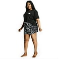 thumbnail image 2 of Arogan Plus Size Pajamas for Women Soft Shorts Sets，Short Sleeve Nightwear 2 Piece Pjs Set Summer Sleepwear, 2 of 7