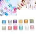 thumbnail image 3 of NFTIGB Solid Nail Watercolor Paint Set 12 Colors Pearlescent Portable Pigment Art Set for Beginners (5.1 inches / 13 cm), 3 of 10