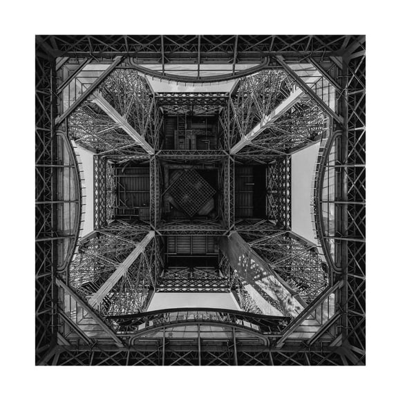 Canvas Wall Art - Georges Friant 'Eiffel Tower' Wall Art for Living Room, Bedroom, or Office D?cor by Trademark Fine Art - 14 x 14 Inches