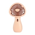 thumbnail image 2 of Ventilador de mano, ventilador de escritorio con forma de hongo, ventilador portátil ajustable de 2 velocidades, ventilador de mesa para escalada en Marrón, 2 of 8