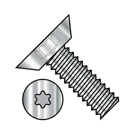 

10-32X5/16 6 Lobe Flat Undercut Machine Screw Fully Threaded 18 8 Stainless Steel (Pack Qty 4 000) BC-1105MTU188