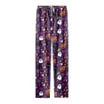 thumbnail image 4 of CONZONE Halloween Pajama Pant for Men Elastic Waist Drawstring Hallowmas Printed Mens Lounge Pants Soft Sleepewear Pjs Bottoms with Pockets, 4 of 4