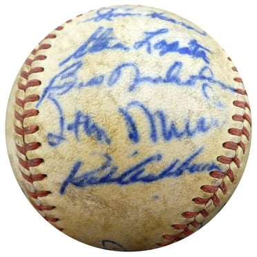 1950 Spring Training Autographed Official Baseball With 20 Total Signatures Including Stan Musial  Enos Slaughter Beckett BAS #A52632
