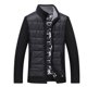 thumbnail image 4 of Suéter con forro polar para hombre, abrigo grueso con cuello alto, cárdigan cálido, otoño e invierno, 4 of 6