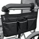 thumbnail image 5 of Bolsa lateral Infidev para silla de ruedas y andador con rayas, reposabrazos con suspensión ajustable, bolsa de almacenamiento para móvil, llaves, vasos y botellas, accesorio ligero, 5 of 5