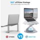 thumbnail image 3 of Soporte para portátil OMOTON ajustable con base giratoria de 360° CoolGrey, 3 of 9