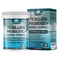 Probiotics 70 Billion CFU – 15 Probiotic strains   Organic Prebiotic  Postbiotic 3-in-1 Complete – Promotes Healthy Digestive & Immune Function –Gas, Bloating, Constipation Support – for Men & Women