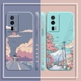 thumbnail image 4 of Case For Redmi K60E K50 K40S K40 K30 K20 10C 9 8A 8 10 Pro 4G 5G Colour Simple Liquid silicone Case Sunset Maple Snow Mountains, 4 of 5