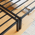 thumbnail image 7 of Tcbosik Twin/Twin/Twin Size Triple Bunk Bed, Heavy Duty Metal Bed Frame with Side Ladder and Safety Guardrail for Bedroom, Guest Room, No Box Spring Needed, Black, 7 of 7