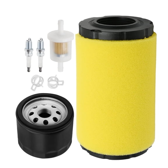 Anxingo 796031 594201 591334 Air Filter Tune Up Kit Replacement for 591334 594201 Replacement for John Deere D100 D105 D110 Replacement for Husqvarna YTA22V46 HU800awd Lawn Tractor