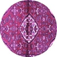 thumbnail image 1 of Ahgly Company Indoor Round Medallion Purple Traditional Area Rugs, 6' Round, 1 of 4