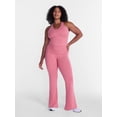 thumbnail image 2 of Athletic Works Women's ButterCore Flare Leggings with Fold Over Waist, 31" Inseam, Sizes XS-XXL, 2 of 7