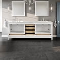 thumbnail image 7 of Eviva Aberdeen 84" Transitional White Bathroom Vanity with White Carrara Quartz Countertop, 7 of 7