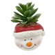 thumbnail image 4 of Plantas artificiales en macetas navideñas, maceta de imitación, adorno navideño, artesanía exquisita, maceta de resina realista de 7x7x11cm para sala Muñeco de nieve BLESIY Centros de mesa de escritorio, 4 of 8
