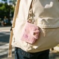 thumbnail image 4 of ZZkhGO Compact Snap Button Keychain Wallet, Solid Color Mini Purse with Ring, Portable Earbud Bag Card Holder for Student Daily Casual Outing Travel, Pink, 4 of 6