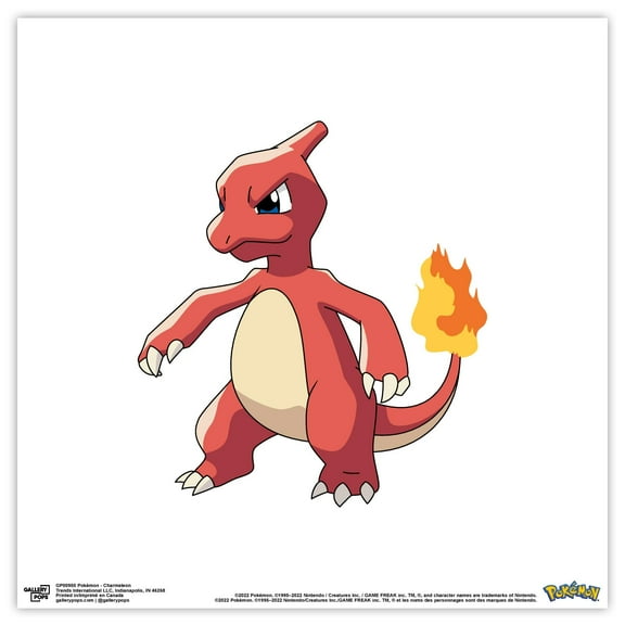 Gallery Pops Pokemon - Charmeleon Wall Art, Unframed Version, 12" x 12"