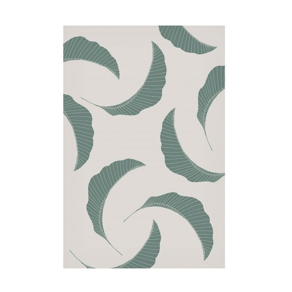 Canvas Wall Art - Pictufy Studio Ii 'Banana Leaves Multiple' Wall Art for Living Room, Bedroom, or Office Décor by Trademark Fine Art - 12 x 19 Inches