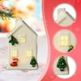 thumbnail image 6 of Kuntesetty Ceramic Christmas Village House Christmas Village Building for Party Holiday Style C, 6 of 9
