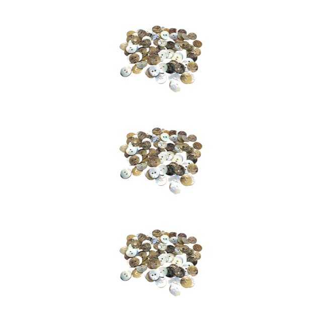 Moyic Botones de costura de concha redonda, modernos y duraderos, 100 piezas, amplia aplicación, 15,0 MM * nivel B Type1 NO1
