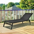 thumbnail image 2 of Costway  Patio Lounge Chair Chaise Recliner Back Adjustable Garden Deck Black, 2 of 10