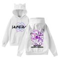 thumbnail image 1 of pop Huntrix Print Cat Ears Hoodie with De-mon Sweatshirt HUNTRX Trendy Pullover All-over Print Fashion Casual Long Sleeve Sweatshirt Pullover Casual Streetwear 2XL, 1 of 4