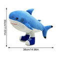 thumbnail image 2 of Italian Brainrot Shark Figure Plush, Kids Cute Soft Toy, Soft Plushies Hugging Pillow Valentine Christmas Birthday Gifts for Kids Girlfriend Boyfriend, 2 of 4