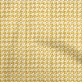 thumbnail image 1 of oneOone Cotton Cambric Yellow Fabric Houndstooth Craft Projects Decor Fabric Printed By The Yard 56 Inch Wide, 1 of 4