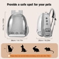 thumbnail image 2 of Mochila portabebés Dorphy Space Capsule para gato y perro, color gris, 2 of 7