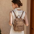 thumbnail image 6 of GOIACII Backpack Purse for Women PU Leather Medium Travel Backpack Fashion Designer Ladies Shoulder Bag Satchel Handbags with Tassel, 6 of 7
