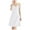 White, variant on DuoJiaJ Women Nightgowns V Neck Breathable Night Dress With Satin Spaghetti Strap Chemise Slip Nightshirt Cotton Nightwear For Women Black