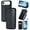 Black, variant on Dteck Magnetic Wallet Case for iPhone Air, Shockproof PU Leather Flip Card Slots Stand TPU Bumper Slim Protective Cover, Gray