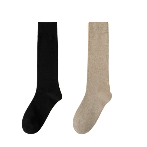 Calcetines de patinaje artístico calcetines de patinaje hasta la rodilla opacos de color claro calcetines de nailon para patinaje