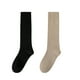 thumbnail image 1 of Calcetines de patinaje artístico calcetines de patinaje hasta la rodilla opacos de color claro calcetines de nailon para patinaje, 1 of 5