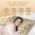 thumbnail image 2 of Yiaed Body Pillow Cover, Ultra Soft Microfiber Pillowcases, Breathable Long Pillow Case, Envelope Closure-Retro Geometry (20x54 inch)（Pillow core not included）, 2 of 5