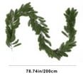 thumbnail image 3 of SHENGXINY 1PCS Christmas Decoration Artificial Norfolk Pine Garland Vines,for Christmas Table, Mantle, Wall, Fireplace, Indoor Outdoor Holiday Decor 78.74in Green, 3 of 6